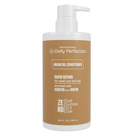 Daily Perfection Argan Oil Conditioner product bottle in white background